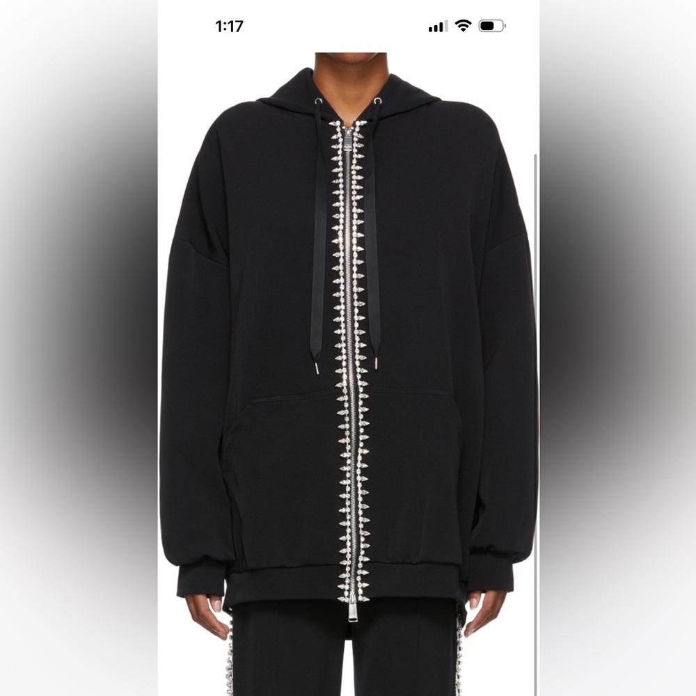 Whole new AREA backless Heart oversized hoodies